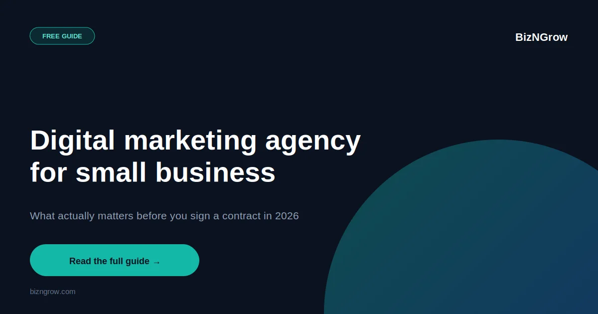 Digital Marketing Agency for Small Business
